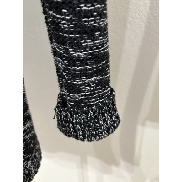 Gap Tunic Long Sleeve Sweater Women XL Black White Blended Color Knit - Picture 4 of 8